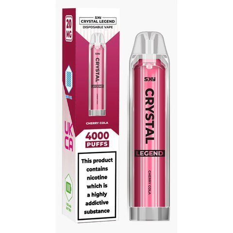 Crystal Legend 4000 Puffs Disposable Vape crystal pro crystal pods crystal bar pro ske crystal plus crystal pro 4000 the crystal pro the crystal pro max 4000 cherry cola