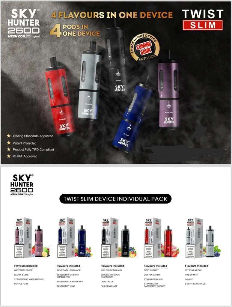 Sky Hunter 2600 Puffs Disposable Vape Pod