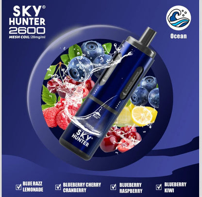 Sky Hunter 2600 Puffs Disposable Vape Pod Ocean