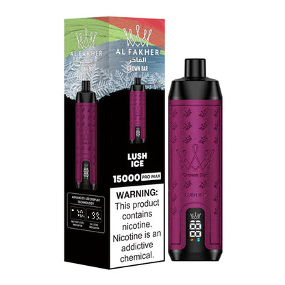 Al Fakher Crown Bar 15000 Puffs Disposable Vape lush ice
