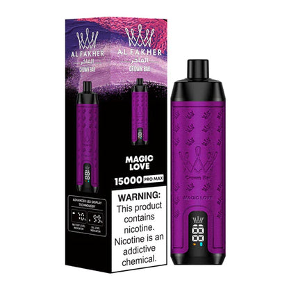 Al Fakher Crown Bar 15000 Puffs Disposable Vape magic love