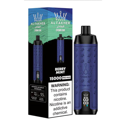 Al Fakher Crown Bar 15000 Puffs Disposable berry mint