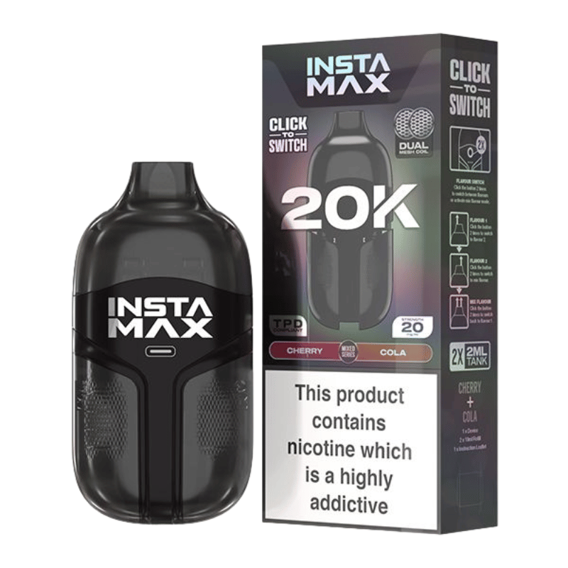 Insta Max 20000 Puffs Disposable Vape  (BOX OF 5)