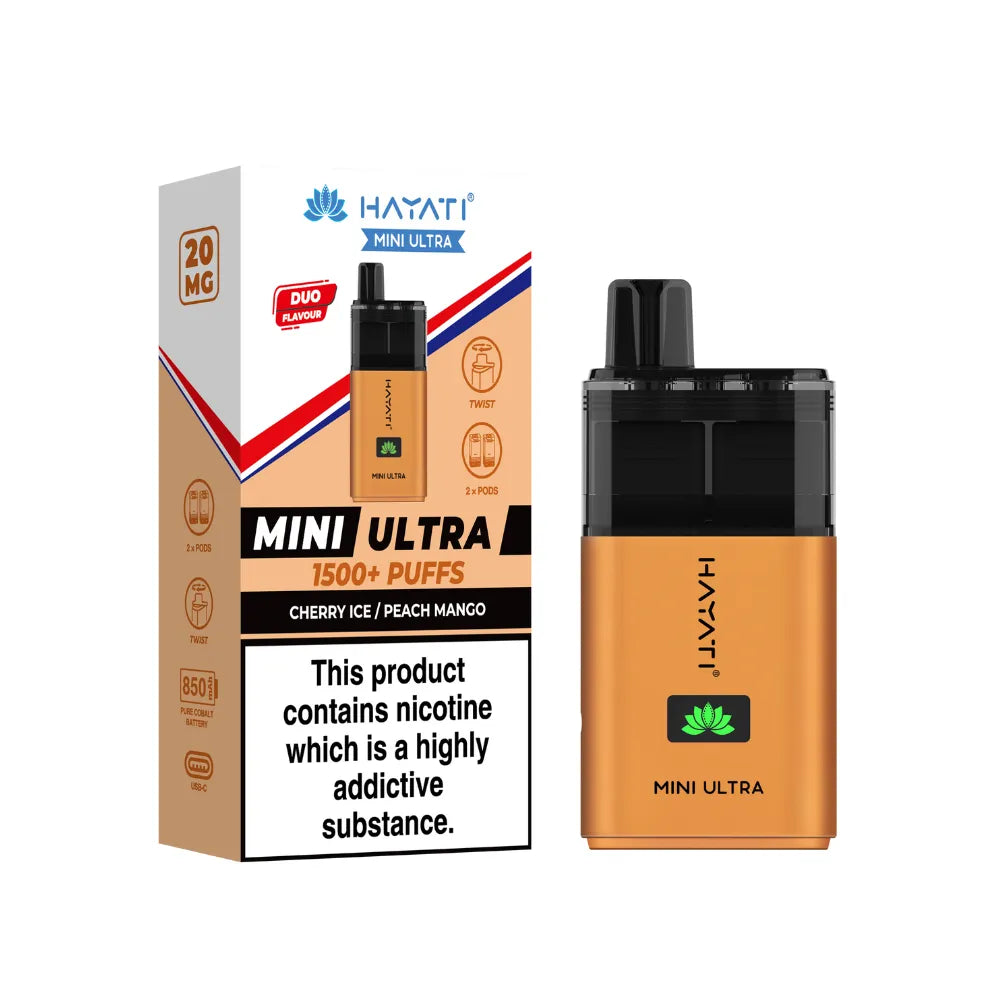 Hayati Mini Ultra 1500 Prefilled Pod Kit | Box of 5