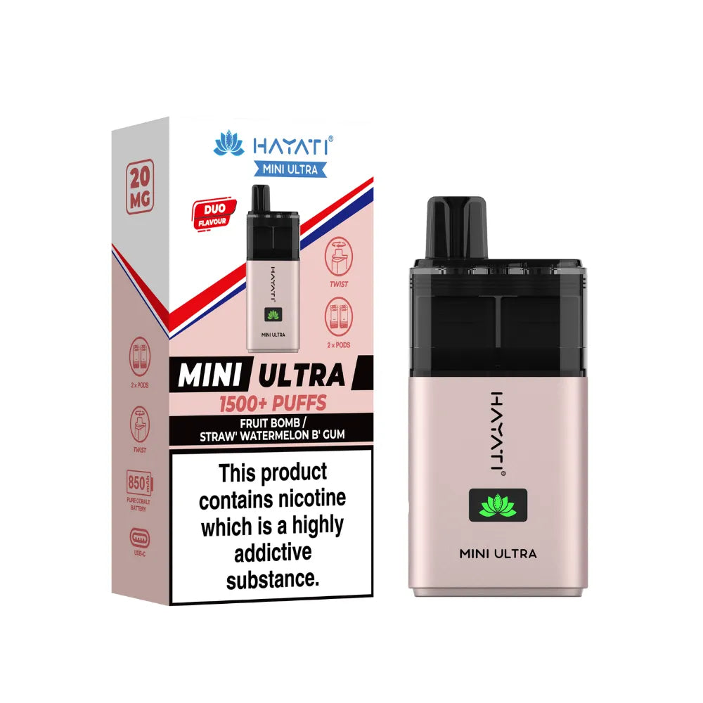 Hayati Mini Ultra 1500 Prefilled Pod Kit | Box of 5
