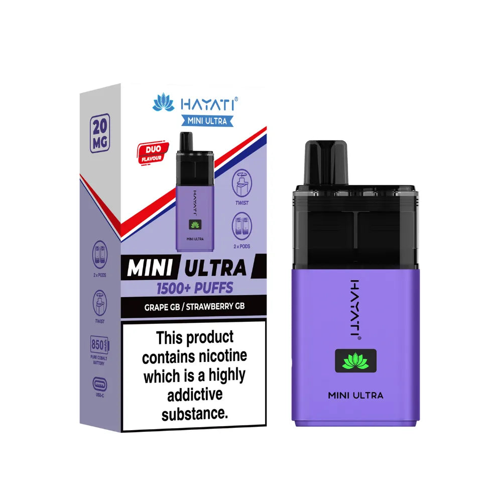 Hayati Mini Ultra 1500 Prefilled Pod Kit | Box of 5