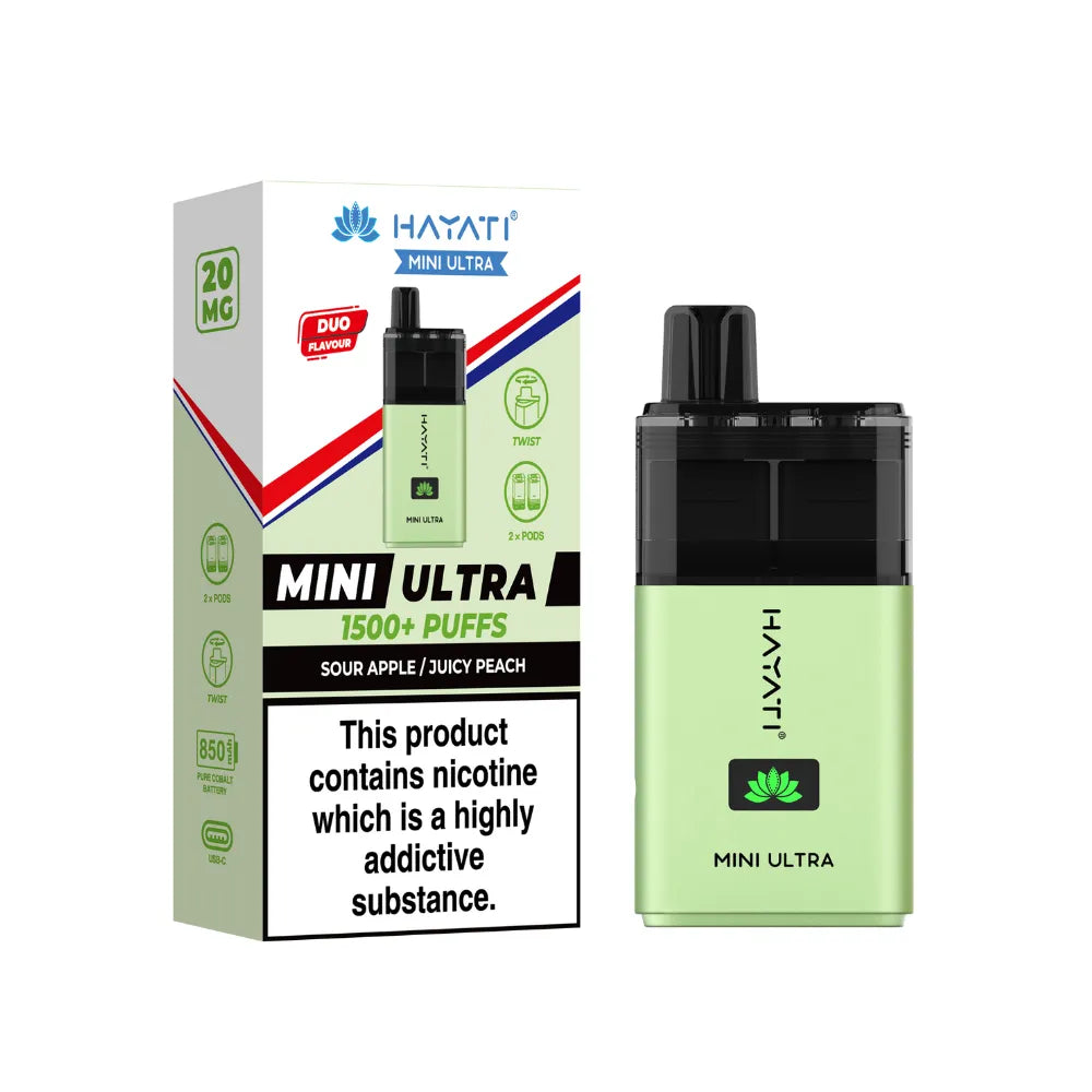 Hayati Mini Ultra 1500 Prefilled Pod Kit | Box of 5