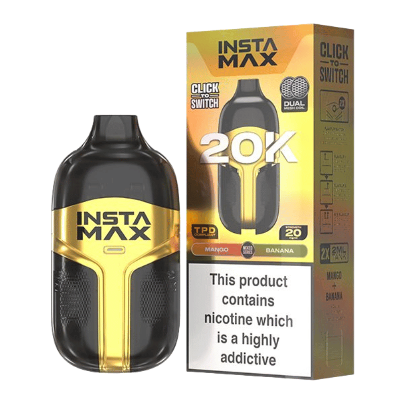 Insta Max 20000 Puffs Disposable Vape  (BOX OF 5)