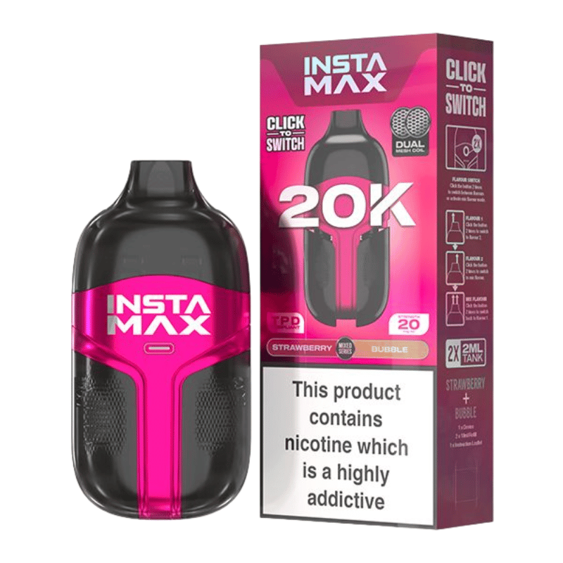 Insta Max 20000 Puffs Disposable Vape  (BOX OF 5)