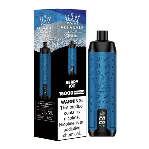 Al Fakher Crown Bar 15000 Puffs Disposable Vape berry ice