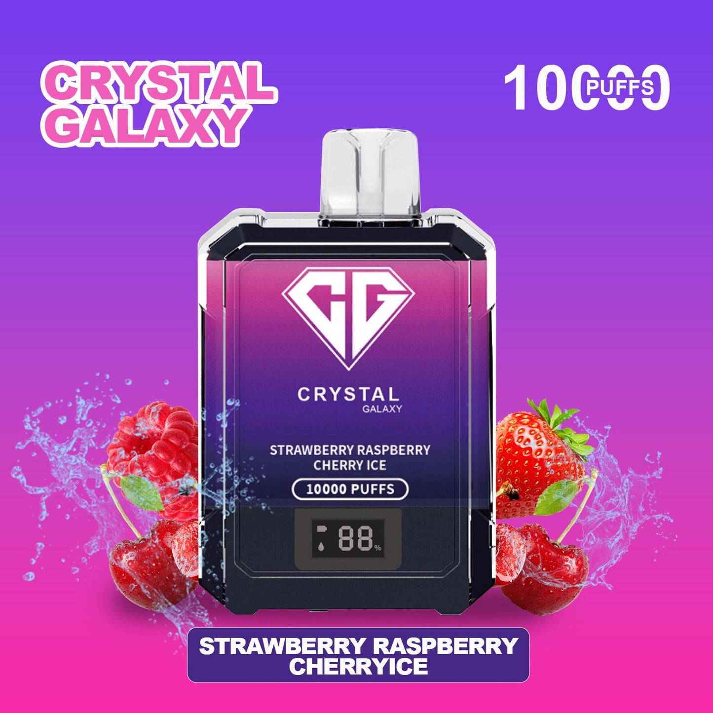 Crystal Galaxy 10000 Puffs Disposable Vape Pod Box of 10