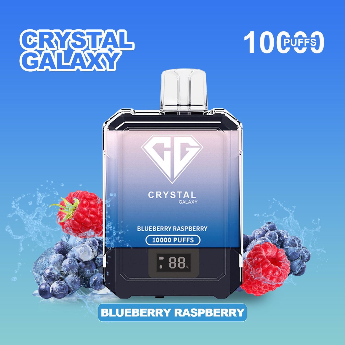 Crystal Galaxy 10000 Puffs Disposable Vape Pod Box of 10