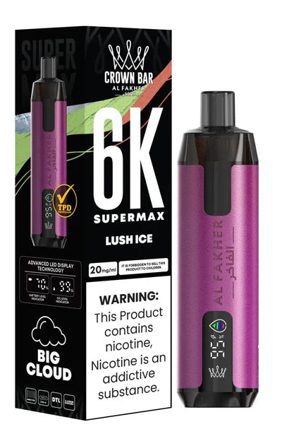 Al Fakher Supermax 6000 Puffs Disposable Vape (Box of 10)