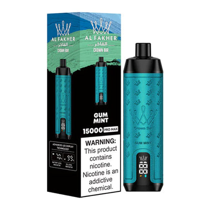 Al Fakher Crown Bar 15000 Puffs Disposable Vape gum mint