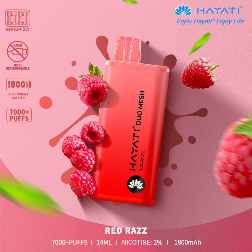 Hayati Duo Mesh 7000 Puffs Disposable Vape Bar Pod Kit