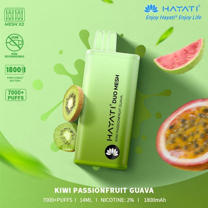 Hayati Duo Mesh 7000 Puffs Disposable Vape Bar Pod Kit