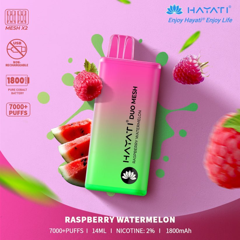 Hayati Duo Mesh 7000 Puffs Disposable Vape Bar Pod Kit