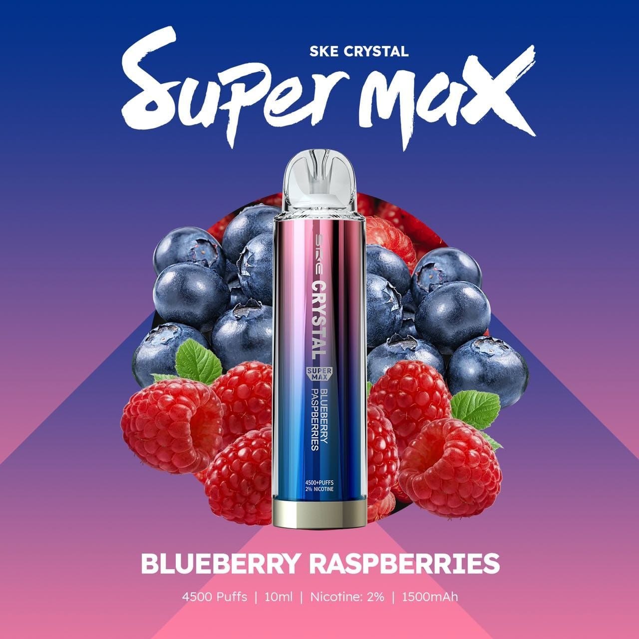 Ske Crystal Super Max 4500 Disposable Vape Puff Pod Device