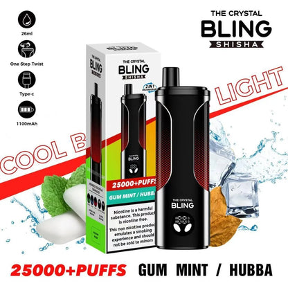 Crystal Bling Shisha 25000 Puffs Vape - Box of 10