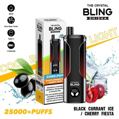 Crystal Bling Shisha 25000 Puffs Vape - Box of 10